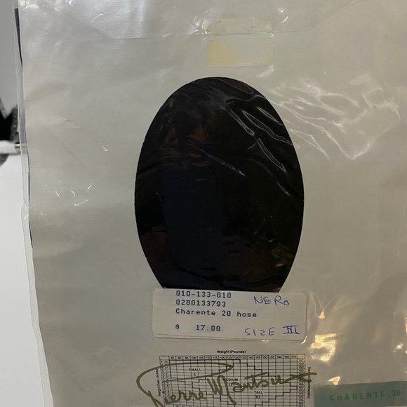 Brand new/never opened Pierre Mantoux Size III Nero Hose - Picture 2 of 4